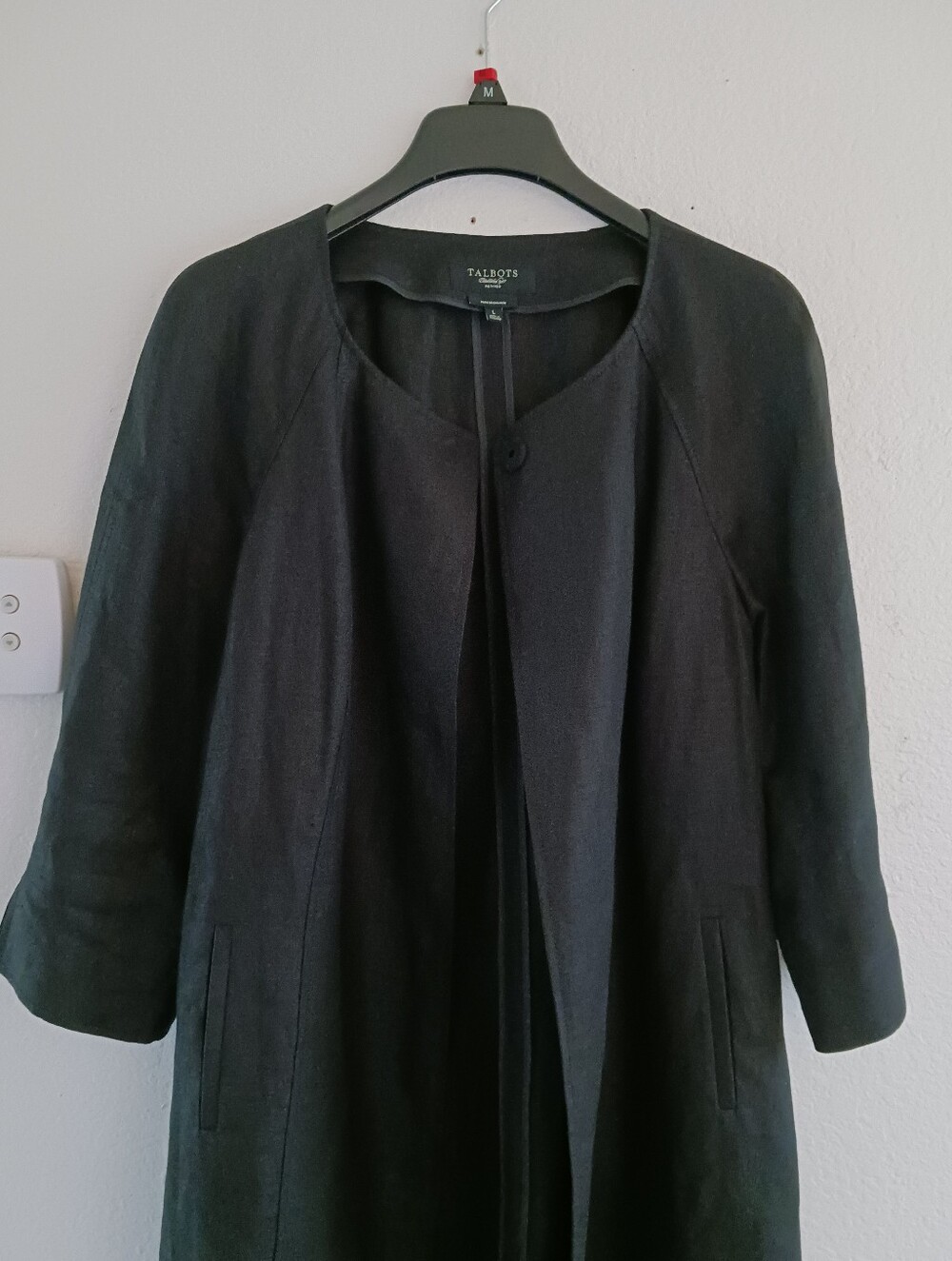 Talbots Pure Irish Linen Topper Jacket